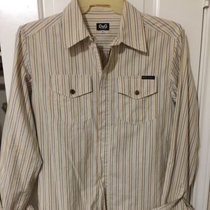 VINTAGE  D & G (by Dolce & Gabbana) Zip-Up Shirt